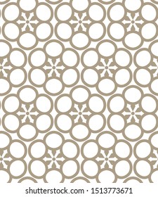 Seamless geometric ornamental vector pattern. Abstract background