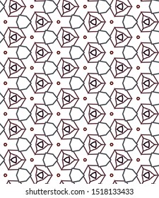 Seamless geometric ornamental vector pattern. Abstract background