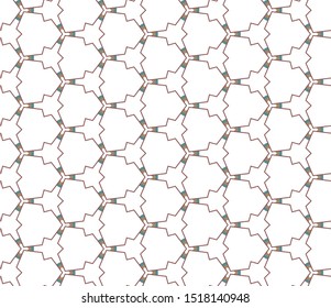 Seamless geometric ornamental vector pattern. Abstract background