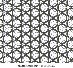 Seamless geometric ornamental vector pattern. Abstract background