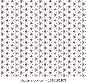 Seamless geometric ornamental vector pattern. Abstract background