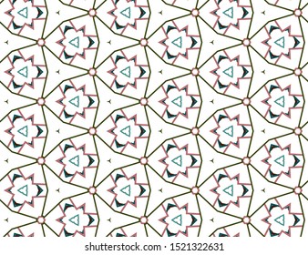 Seamless geometric ornamental vector pattern. Abstract background