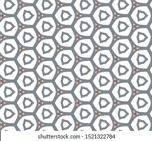Seamless geometric ornamental vector pattern. Abstract background
