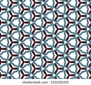 Seamless geometric ornamental vector pattern. Abstract background