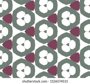 Seamless geometric ornamental vector pattern. Abstract background