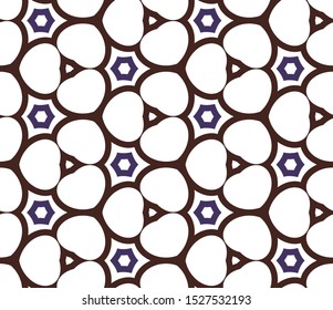Seamless geometric ornamental vector pattern. Abstract background