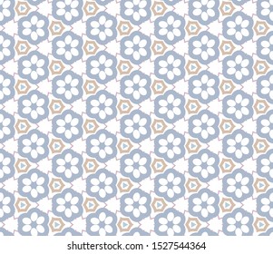 Seamless geometric ornamental vector pattern. Abstract background