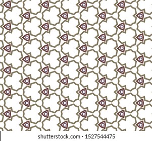 Seamless geometric ornamental vector pattern. Abstract background