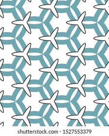 Seamless geometric ornamental vector pattern. Abstract background