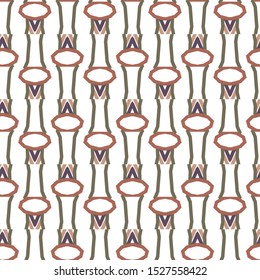 Seamless geometric ornamental vector pattern. Abstract background