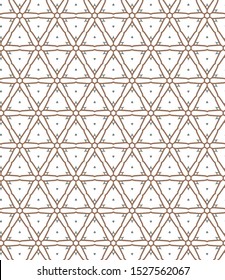 Seamless geometric ornamental vector pattern. Abstract background