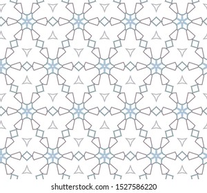 Seamless geometric ornamental vector pattern. Abstract background