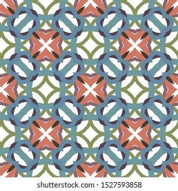 Seamless geometric ornamental vector pattern. Abstract background