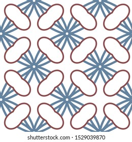 Seamless geometric ornamental vector pattern. Abstract background