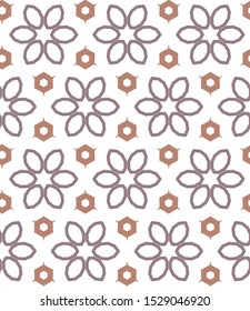 Seamless geometric ornamental vector pattern. Abstract background