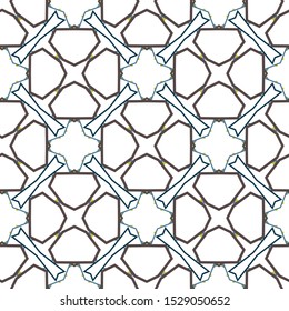 Seamless geometric ornamental vector pattern. Abstract background