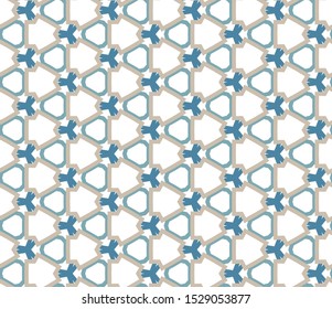 Seamless geometric ornamental vector pattern. Abstract background