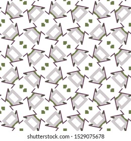 Seamless geometric ornamental vector pattern. Abstract background