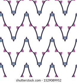 Seamless geometric ornamental vector pattern. Abstract background