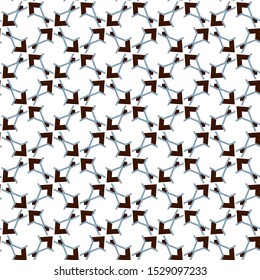Seamless geometric ornamental vector pattern. Abstract background