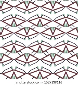 Seamless geometric ornamental vector pattern. Abstract background