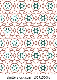 Seamless geometric ornamental vector pattern. Abstract background