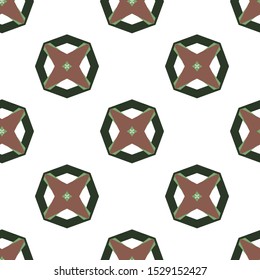 Seamless geometric ornamental vector pattern. Abstract background