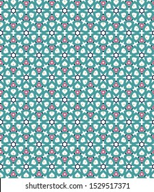 Seamless geometric ornamental vector pattern. Abstract background
