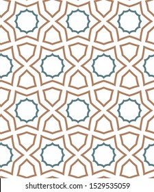 Seamless geometric ornamental vector pattern. Abstract background