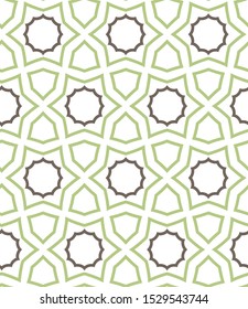 Seamless geometric ornamental vector pattern. Abstract background