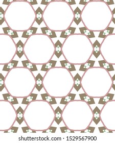 Seamless geometric ornamental vector pattern. Abstract background
