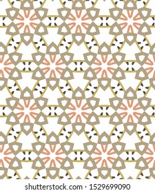 Seamless geometric ornamental vector pattern. Abstract background