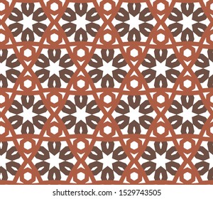 Seamless geometric ornamental vector pattern. Abstract background