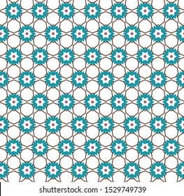 Seamless geometric ornamental vector pattern. Abstract background