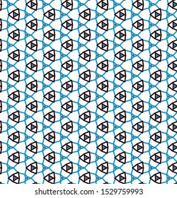 Seamless geometric ornamental vector pattern. Abstract background