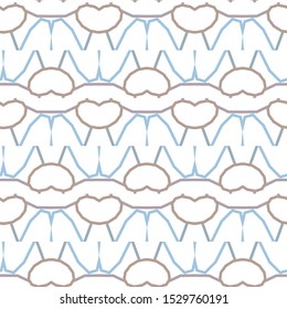 Seamless geometric ornamental vector pattern. Abstract background