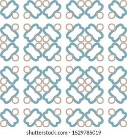 Seamless geometric ornamental vector pattern. Abstract background