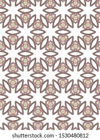 Seamless geometric ornamental vector pattern. Abstract background