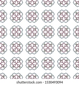 Seamless geometric ornamental vector pattern. Abstract background