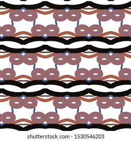 Seamless geometric ornamental vector pattern. Abstract background