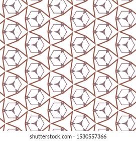 Seamless geometric ornamental vector pattern. Abstract background