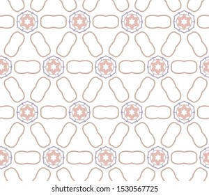 Seamless geometric ornamental vector pattern. Abstract background