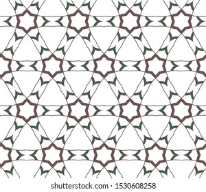 Seamless geometric ornamental vector pattern. Abstract background
