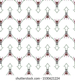 Seamless geometric ornamental vector pattern. Abstract background