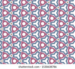 Seamless geometric ornamental vector pattern. Abstract background