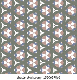 Seamless geometric ornamental vector pattern. Abstract background