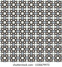 Seamless geometric ornamental vector pattern. Abstract background
