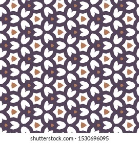 Seamless geometric ornamental vector pattern. Abstract background