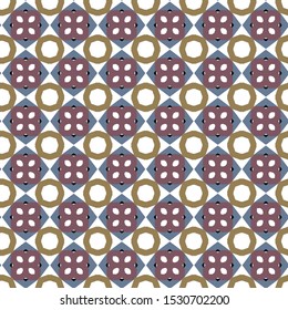 Seamless geometric ornamental vector pattern. Abstract background