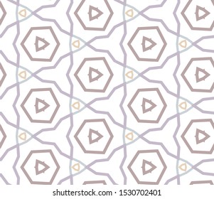 Seamless geometric ornamental vector pattern. Abstract background